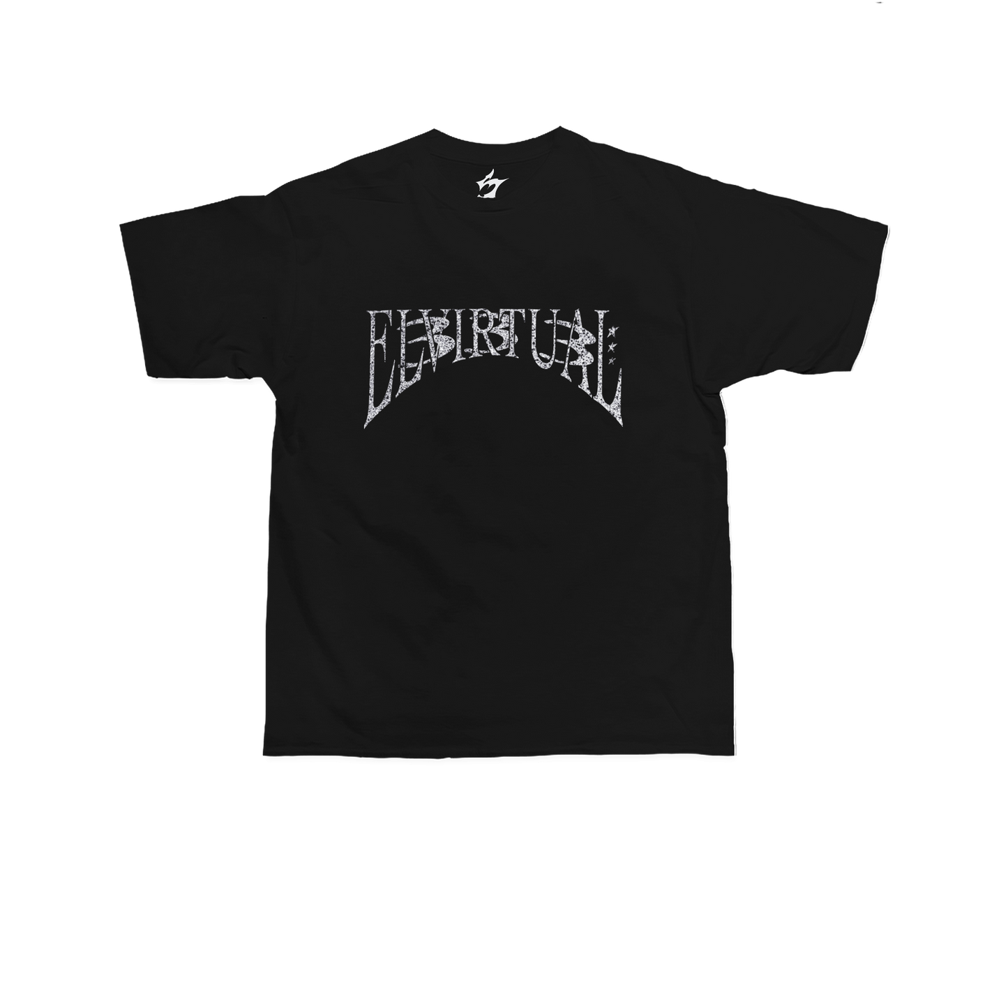 VIRTUAL BLACK GLITTER TEE